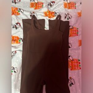 brown aerie jumpsuit